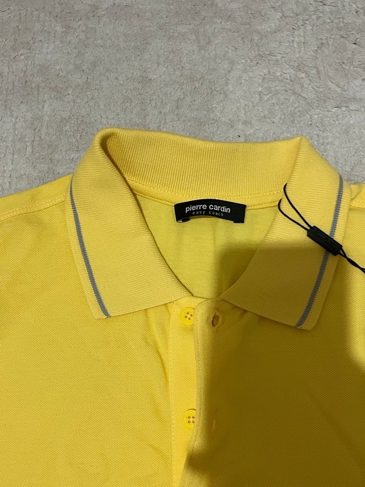 Sarı Erkek Polo Yaka Kısa Kollu Tişört - Görsel 2
