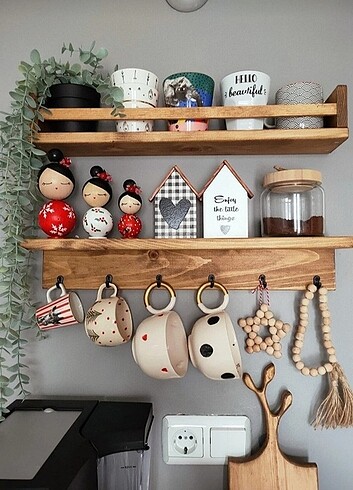 Kahve Köşesi Rafı Askılık