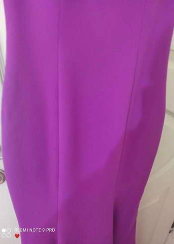 Dantel Detaylı Straplez Uzun Abiye Elbise - Görsel 2