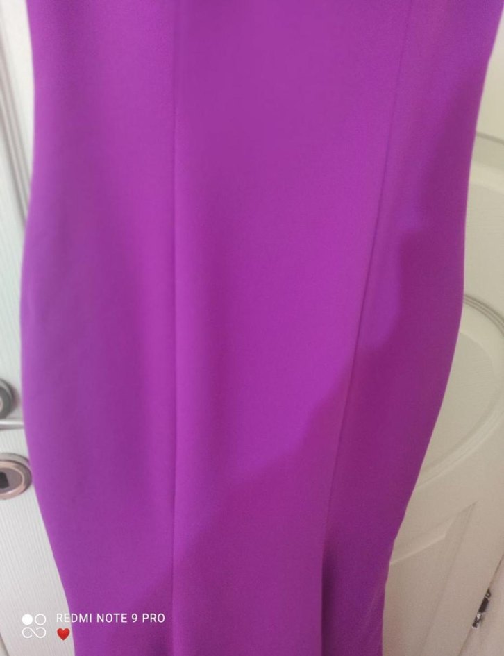 Dantel Detaylı Straplez Uzun Abiye Elbise - Görsel 2