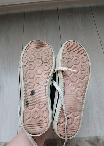 Kız Çocuk Siyah Bağcıklı Spor Ayakkabı - Görsel 7