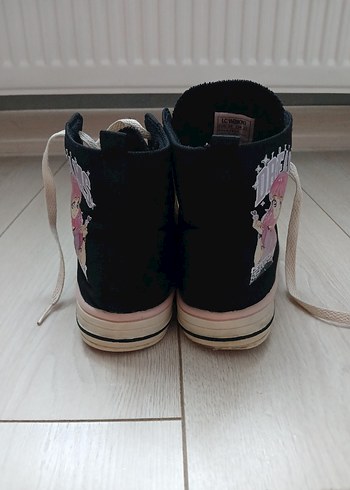 Kız Çocuk Siyah Bağcıklı Spor Ayakkabı - Görsel 3