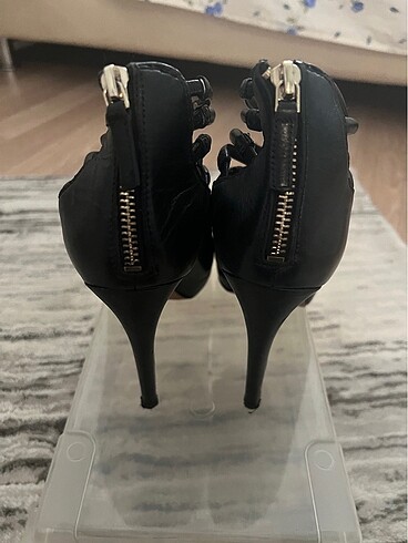 39 Beden Nine West Siyah Topuklu Ayakkabı