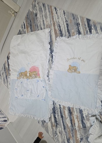 Beyaz Bebek beşik seti - Görsel 9