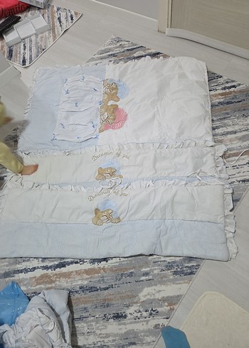 Beyaz Bebek beşik seti - Görsel 6