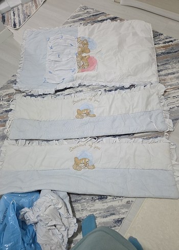 Beyaz Bebek beşik seti - Görsel 10