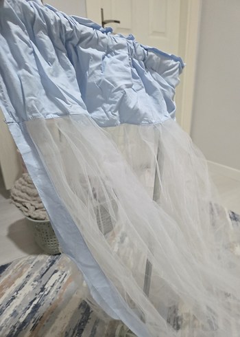 Beyaz Bebek beşik seti - Görsel 2