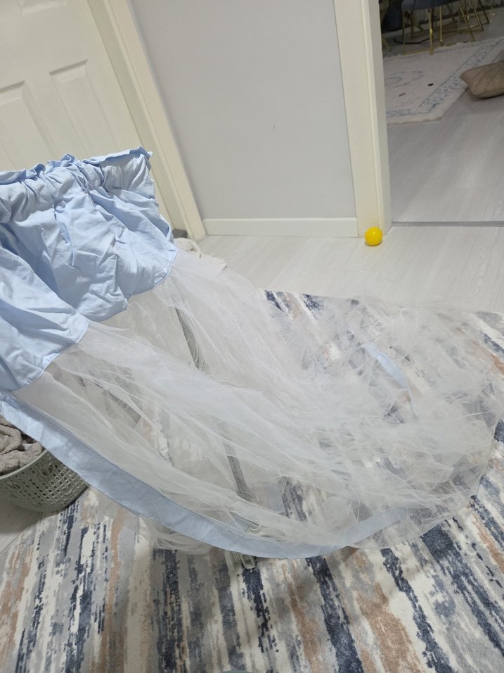 Beyaz Bebek beşik seti - Görsel 3