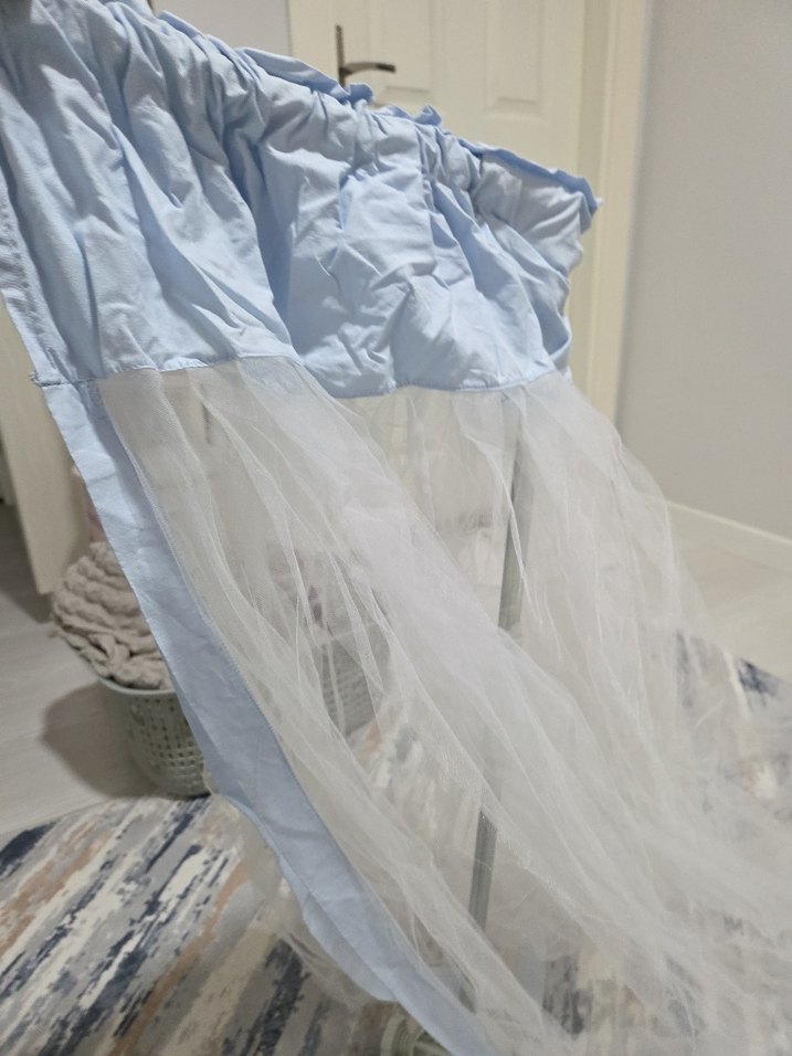 Beyaz Bebek beşik seti - Görsel 2