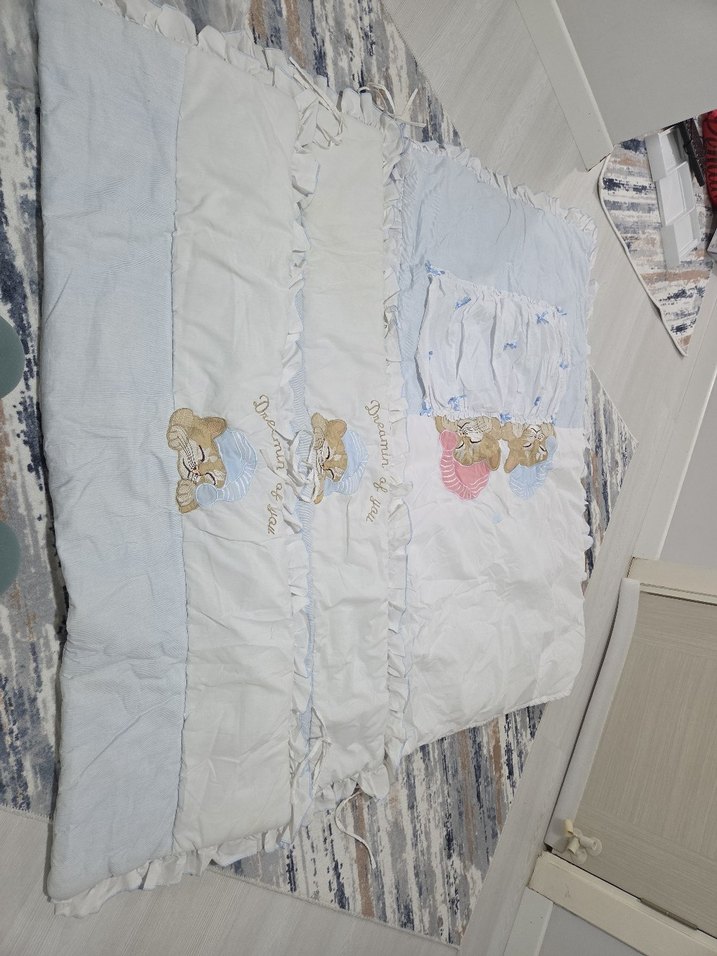 Beyaz Bebek beşik seti - Görsel 5