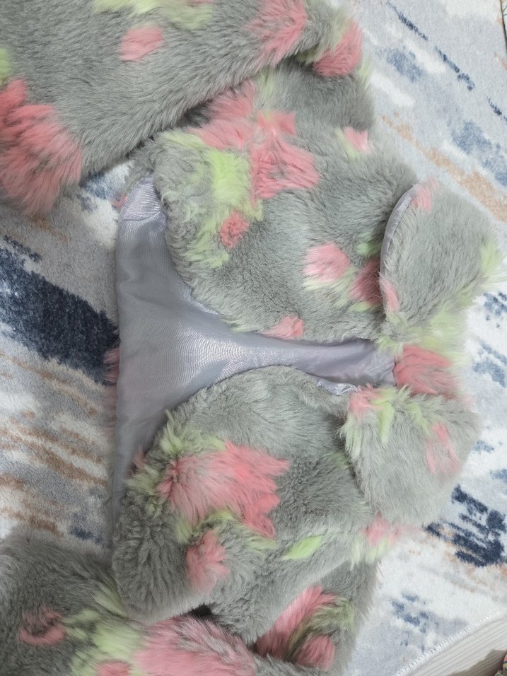 Kız Çocuk Gri Kürk Detaylı Bolero - Görsel 3