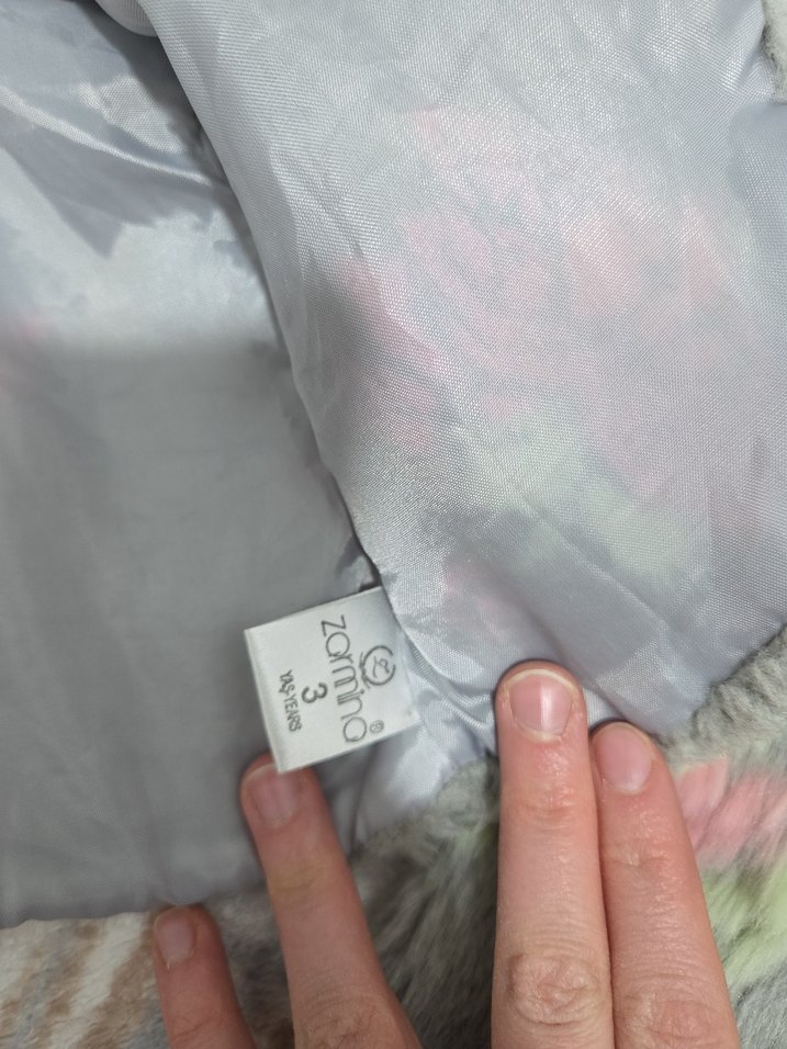 Kız Çocuk Gri Kürk Detaylı Bolero - Görsel 4