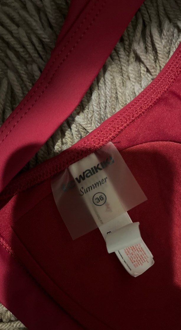 Bordo Strappy Bikini Takımı - Görsel 3