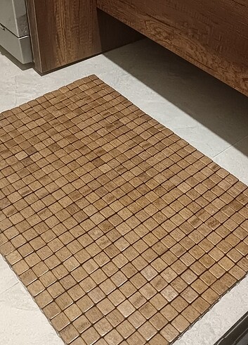 Beden Ahşap bambu banyo paspasi