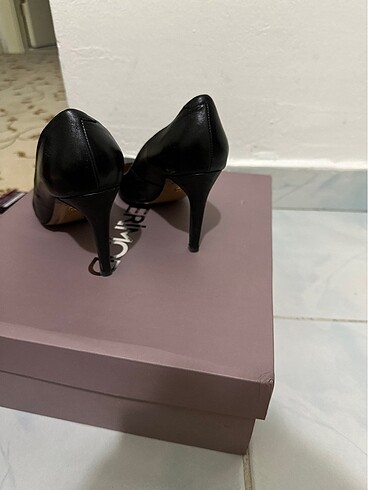 38 Beden siyah Renk Desa hakiki deri stiletto
