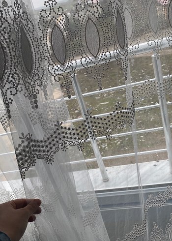 Beyaz tül perde - Görsel 3