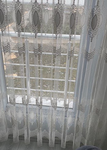 Beyaz tül perde - Görsel 2