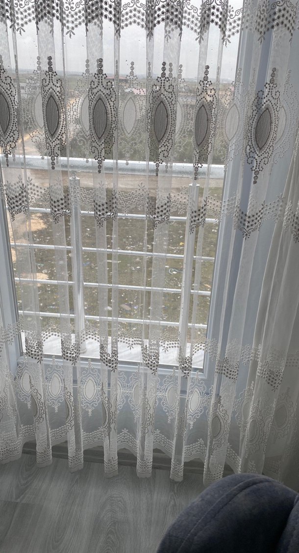 Beyaz tül perde - Görsel 2