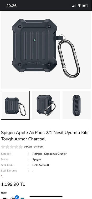 Airpods 2 Spigen kılıf