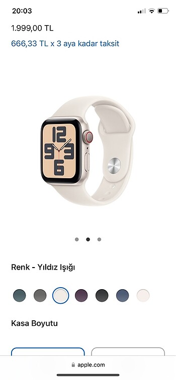 Apple Watch Spor Kordon