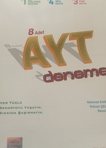 8 ADET AYT Matematik Deneme Kitabı