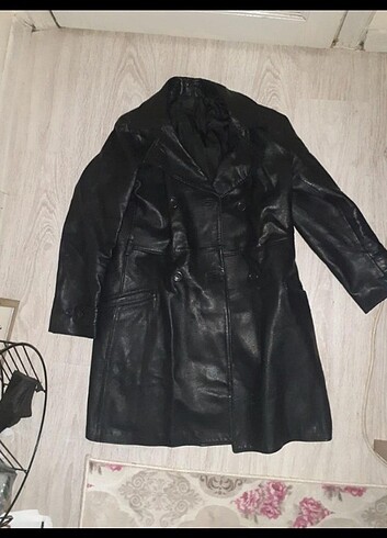 36 Beden deri trenckot ceket