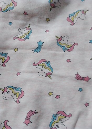 Kız Çocuk Unicorn Desenli Pembe Sweatshirt - Görsel 2