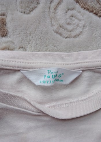 Kız Çocuk Pembe Pamuklu Fırfırlı Sweatshirt - Görsel 2