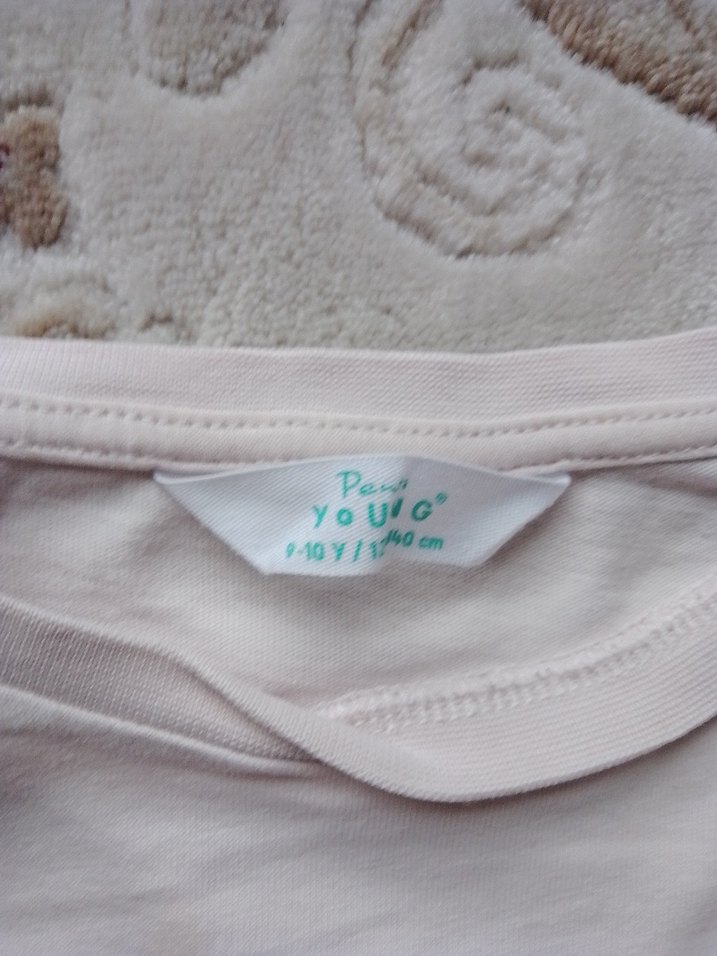 Kız Çocuk Pembe Pamuklu Fırfırlı Sweatshirt - Görsel 2