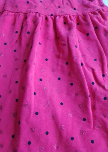 Kız Çocuk Kırmızı Uzun Kollu Elbise - Görsel 2