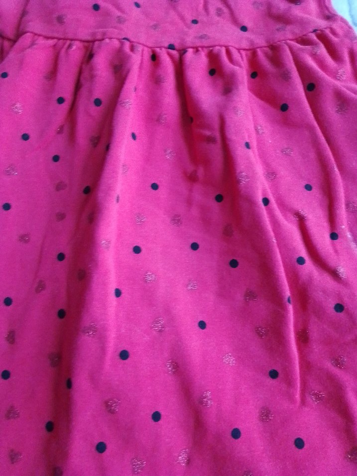 Kız Çocuk Kırmızı Uzun Kollu Elbise - Görsel 2