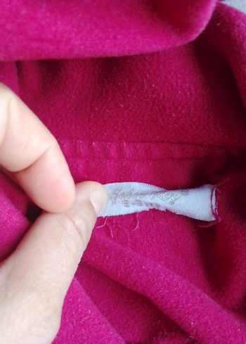 Pembe Uzun Düğmeli çocuk Kaban - Görsel 3