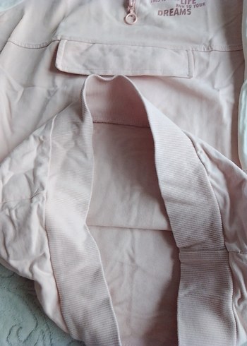 Kız Çocuk Pembe Pamuklu Sweatshirt - Görsel 5