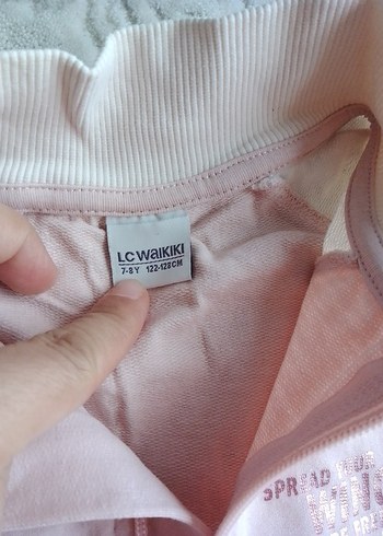 Kız Çocuk Pembe Pamuklu Sweatshirt - Görsel 3