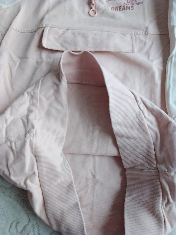 Kız Çocuk Pembe Pamuklu Sweatshirt - Görsel 5