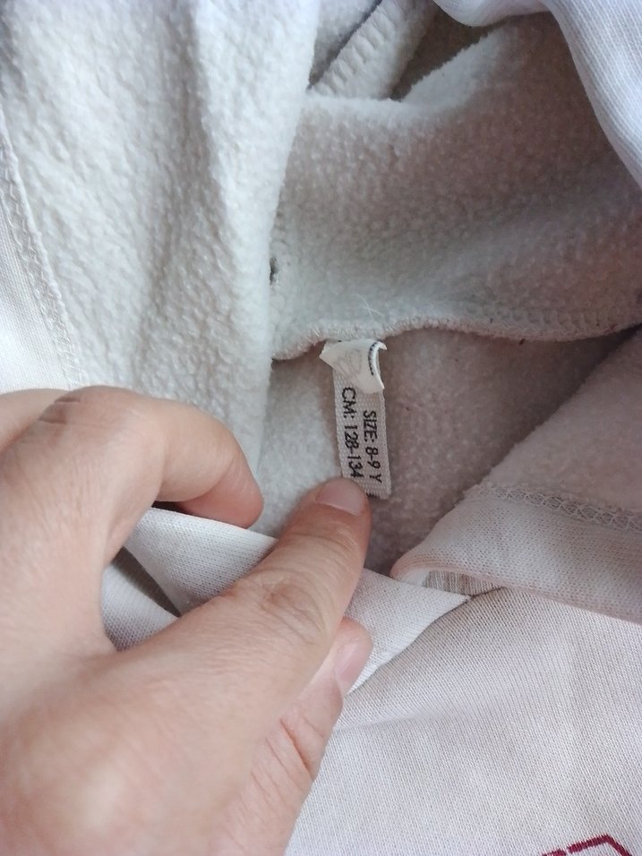 Hooded Beyaz çocuk Sweatshirt - Görsel 3