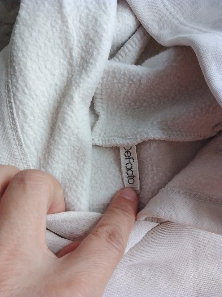 Hooded Beyaz çocuk Sweatshirt - Görsel 2