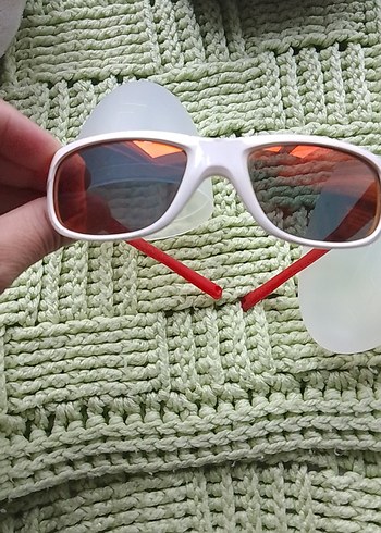 cocuk Beyaz Transparan Retro Güneş Gözlüğü