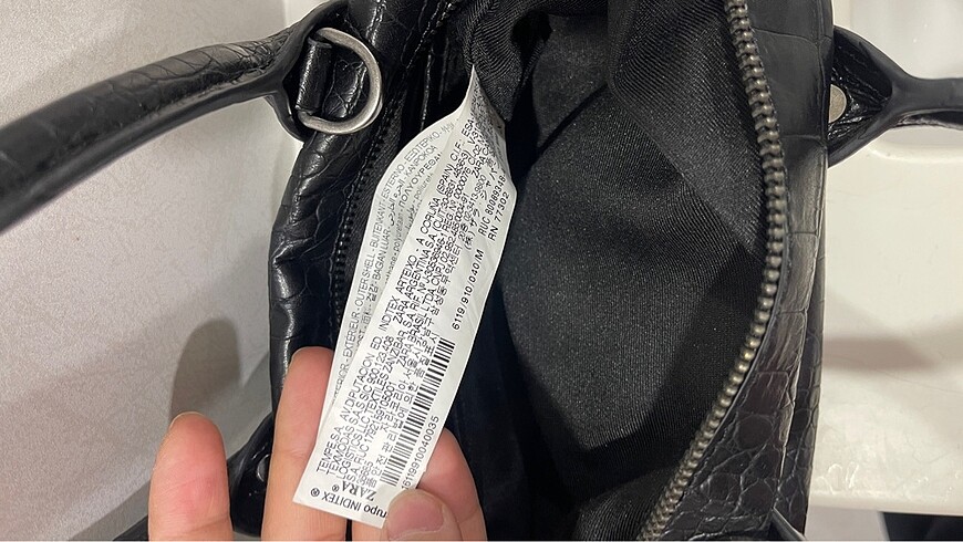  Beden siyah Renk Zara çanta