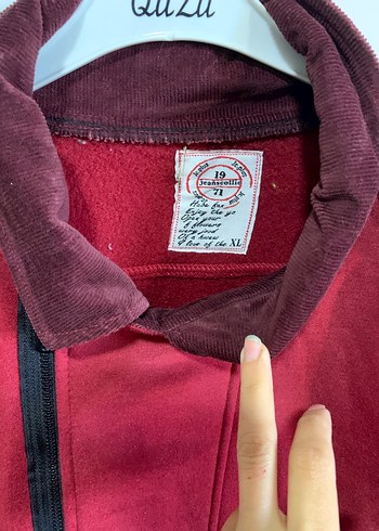 Bordo Fermuarlı Kadın Midi Ceket - Görsel 4