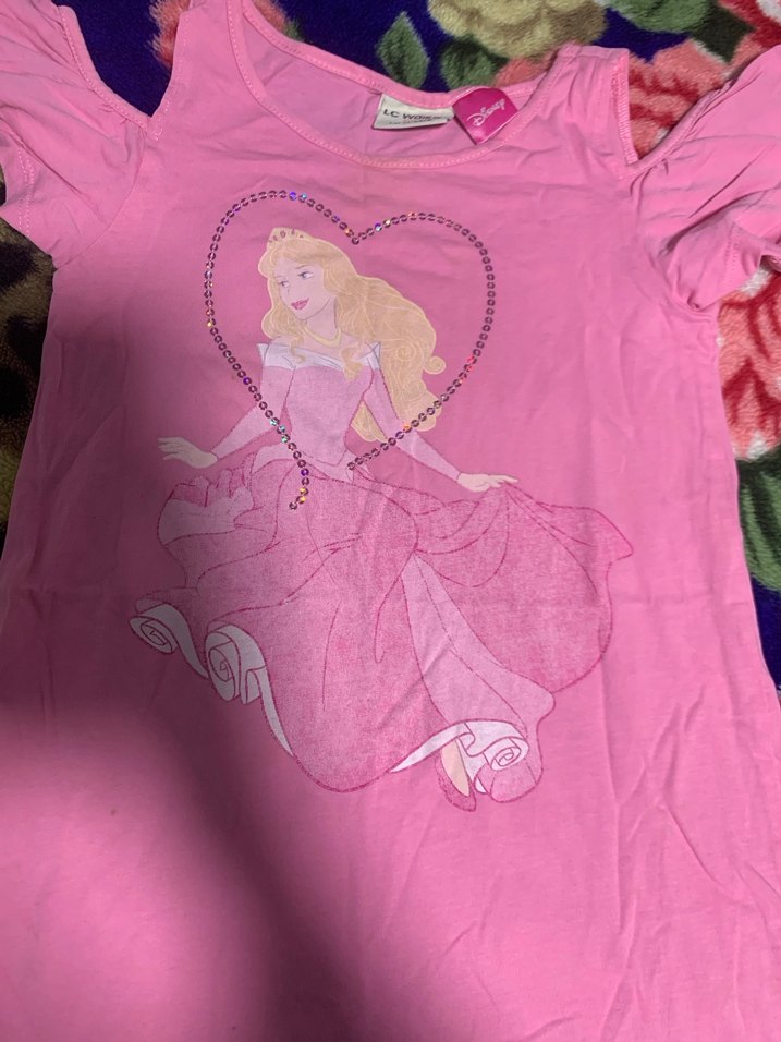 Kız Çocuk Pembe Straplez Pop Kültür Elbise - Görsel 4