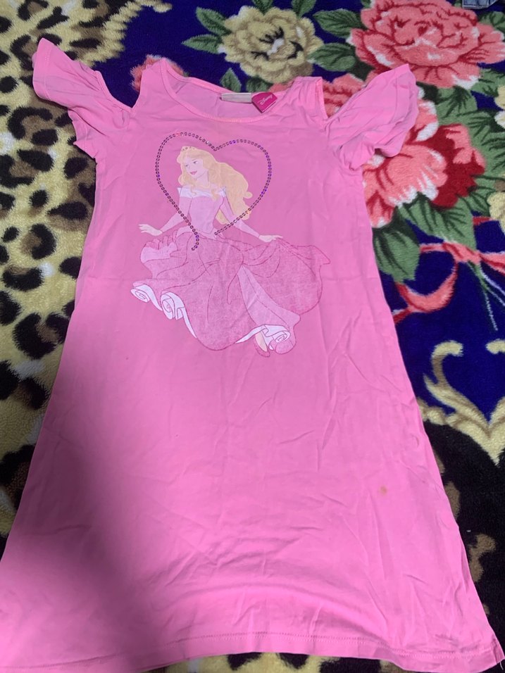 Kız Çocuk Pembe Straplez Pop Kültür Elbise - Görsel 2