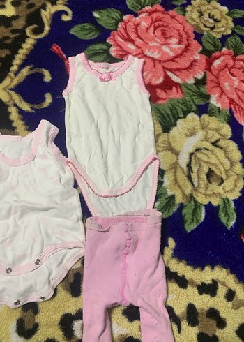 Dantel Detaylı Pembe Askısız Bebek Body - Görsel 4