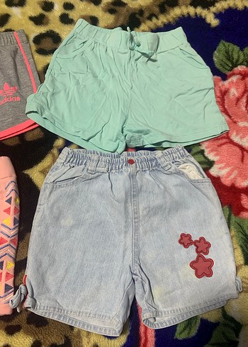 Renkli Kız Çocuk Rahat Şortlar - Görsel 4