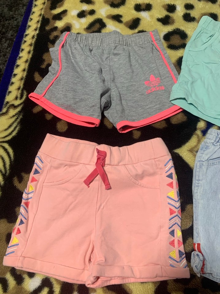 Renkli Kız Çocuk Rahat Şortlar - Görsel 3