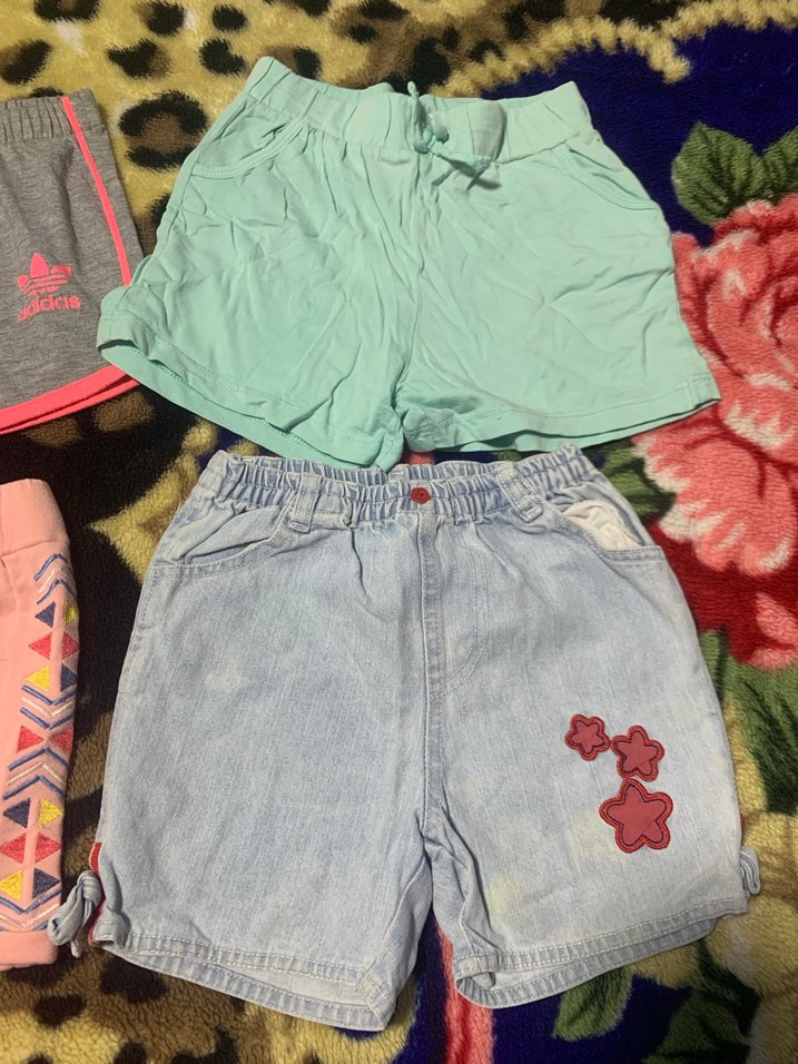 Renkli Kız Çocuk Rahat Şortlar - Görsel 4