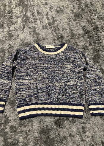 Gri Örgü Kadın Triko Kazak - Görsel 2