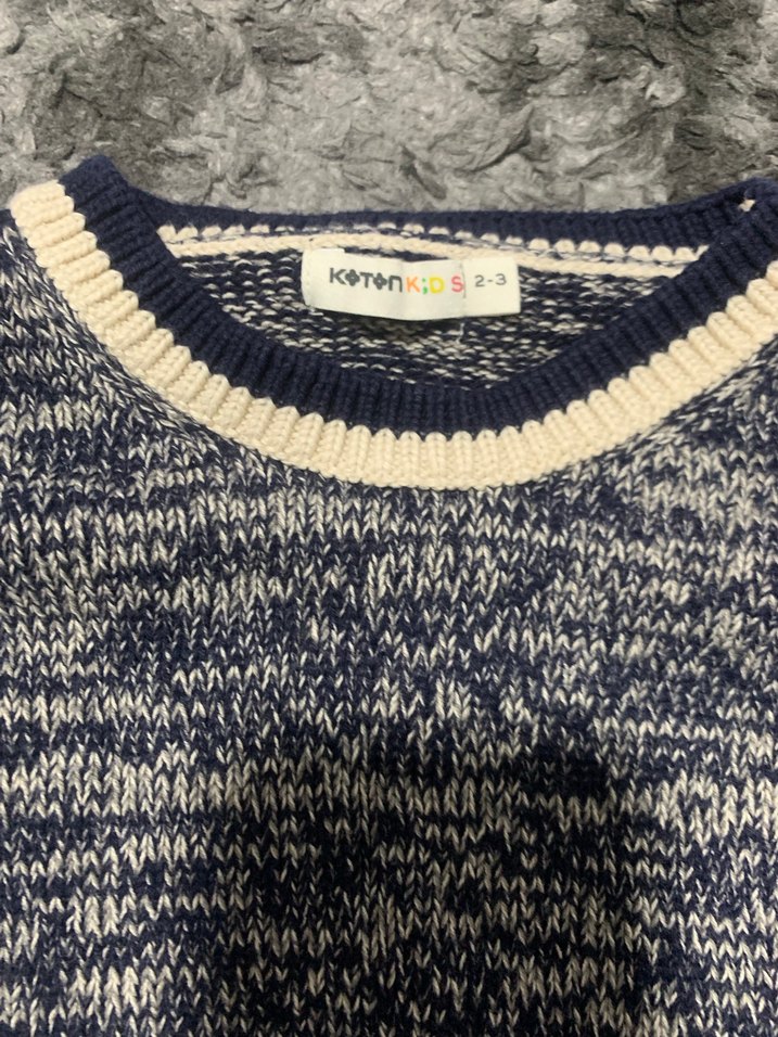 Gri Örgü Kadın Triko Kazak - Görsel 3