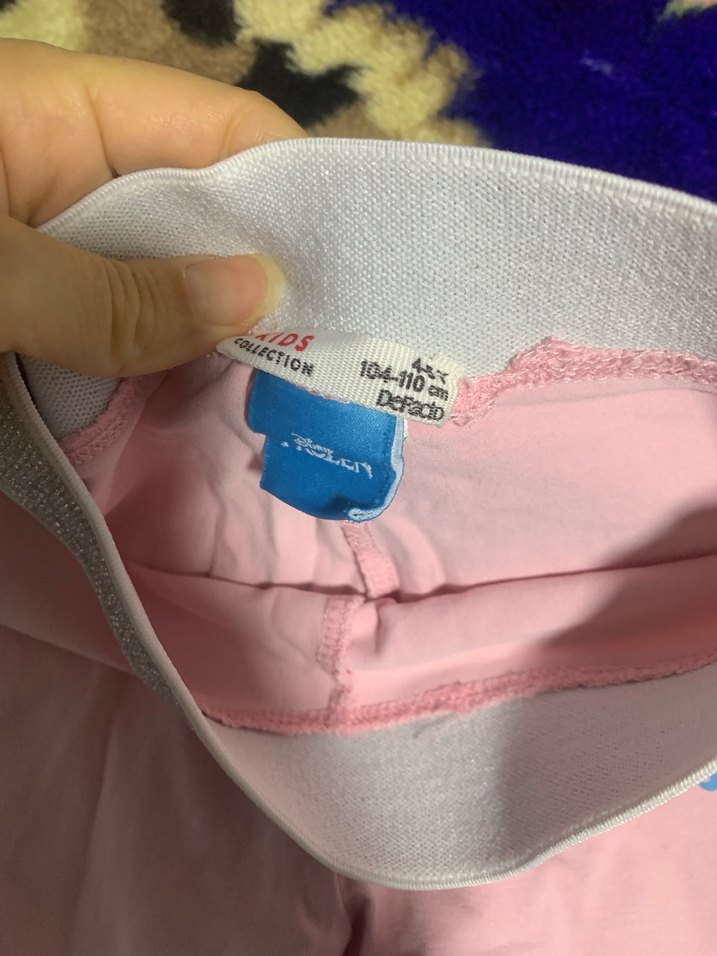 Kız Çocuk Pembe Elsa Baskılı Tayt - Görsel 3