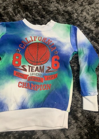 Erkek Çocuk Renkli Batik Sweatshirt - Görsel 3